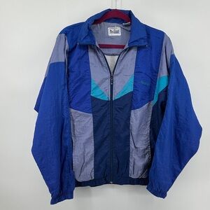 MacGregor VTG Y2K 90s Sportwear Streetwear Blue/Gray Windbreaker Jacket SzS